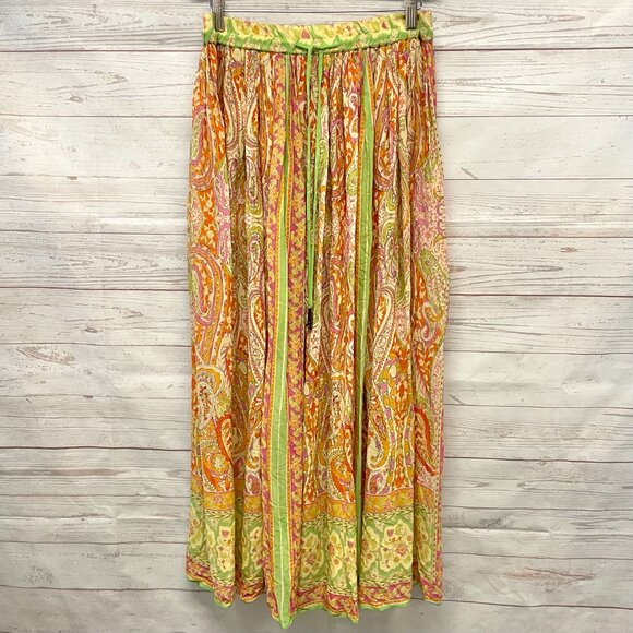 Zara limited edition paisley print maxi skirt - Picture 2 of 10